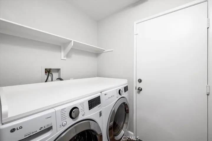 downstairs laundry room