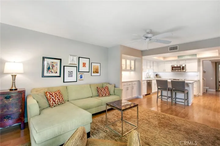 Family room and kitchen view.