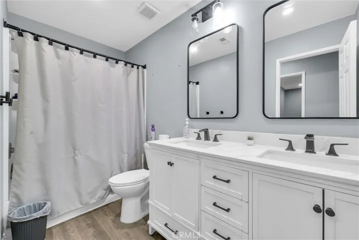 Hallway bathroom