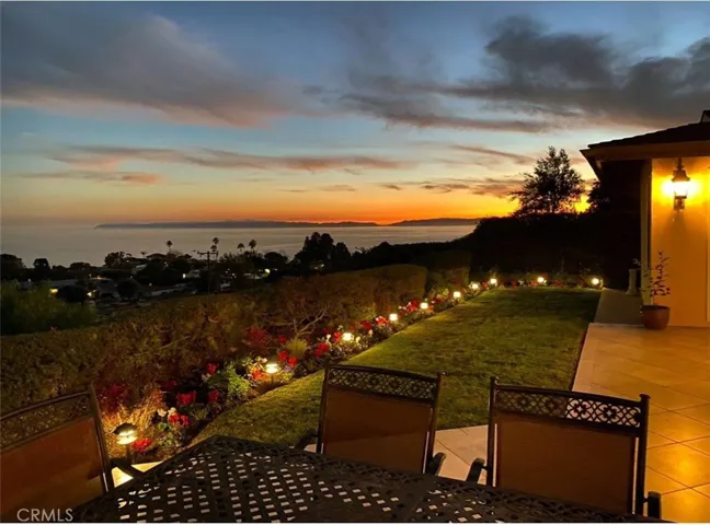 Backyard Catalina View at Night