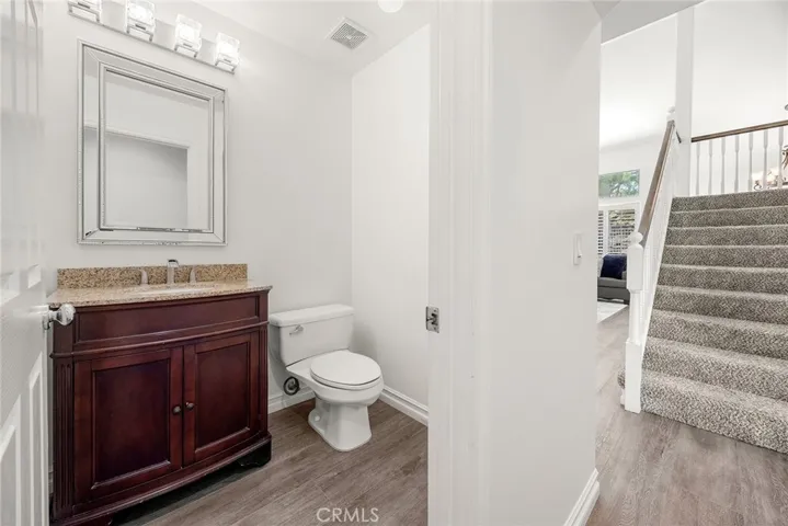 Downstairs powder bathroom