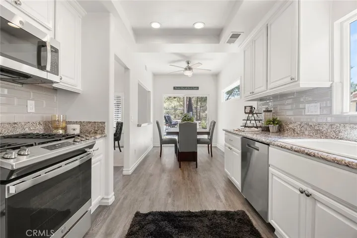 Kitchen and Nook connected and offer convenience