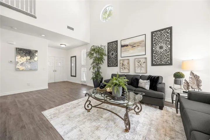 High vaulted ceilings, that add to the beauty of the floor plan