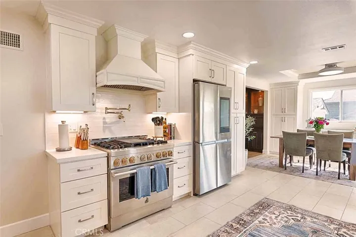 Large kitchen with high-end appliances