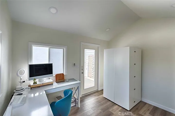 Finished inside and used as an office