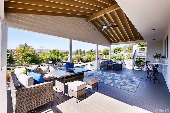 Huge covered patio