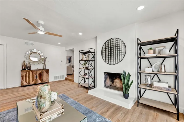 Fireplace in family room