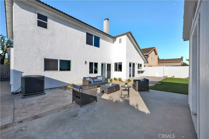 Nice Size Patio In Backyard