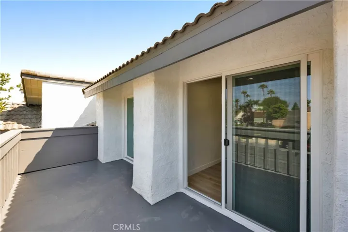 Balcony off of guest bedroom