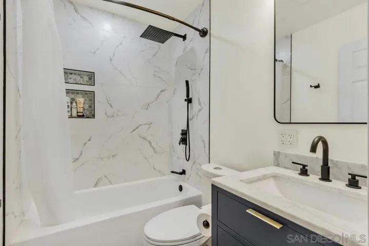 Hallway bathroom