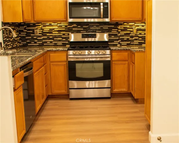 Stainless steel appliances.