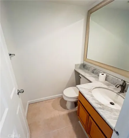 Half bathroom on first landing.