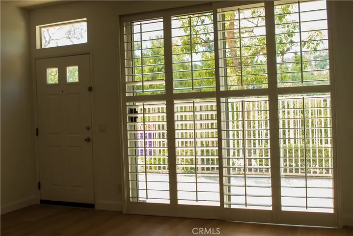 Large slider to front patio.
