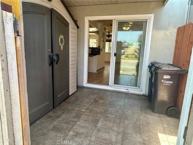 Back Patio with Direct Access to Carport