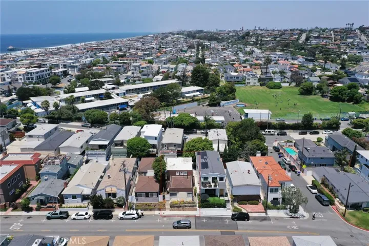 Close to Hermosa Valley Park.  Situated halfway between the Manhattan and Hermosa Piers