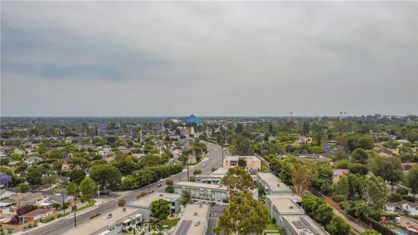 East aerial view