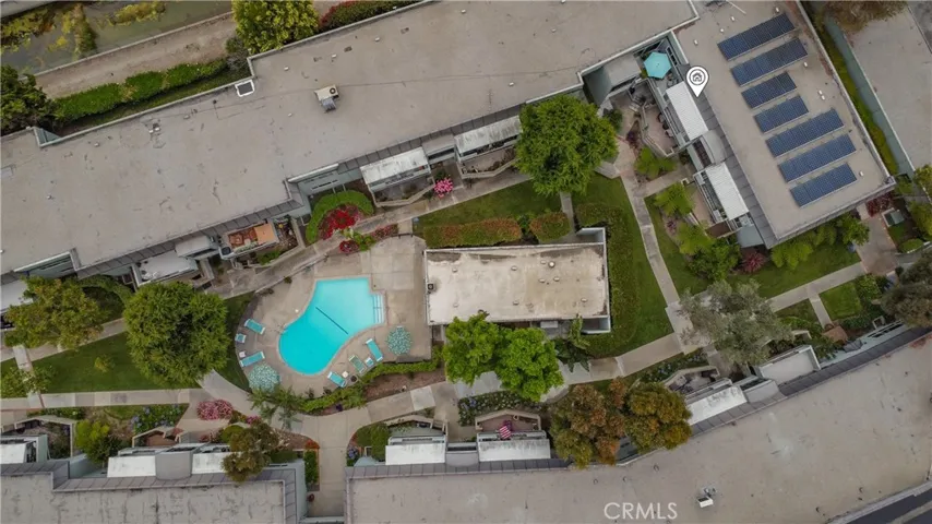 Aerial view directly overhead