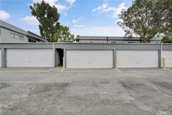 One garage space w remote comes with the home.