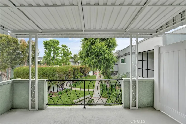 Balcony is big enough for outdoor furniture