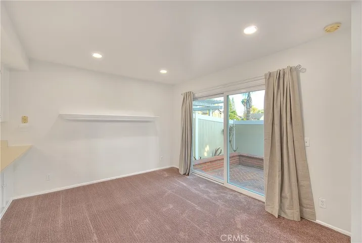 Dining Room Open to Private Patio