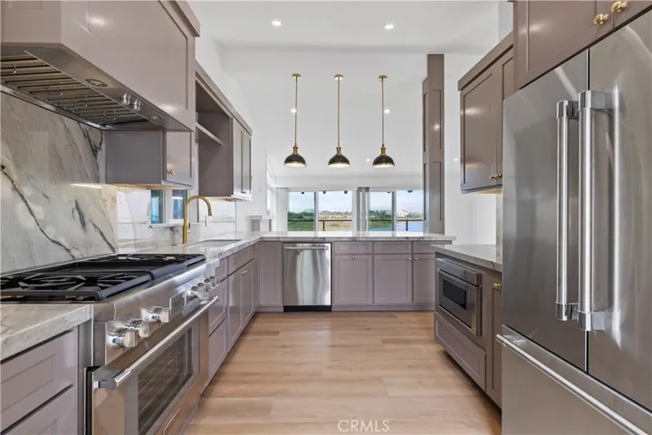 Thermador appliances with Back Bay views.