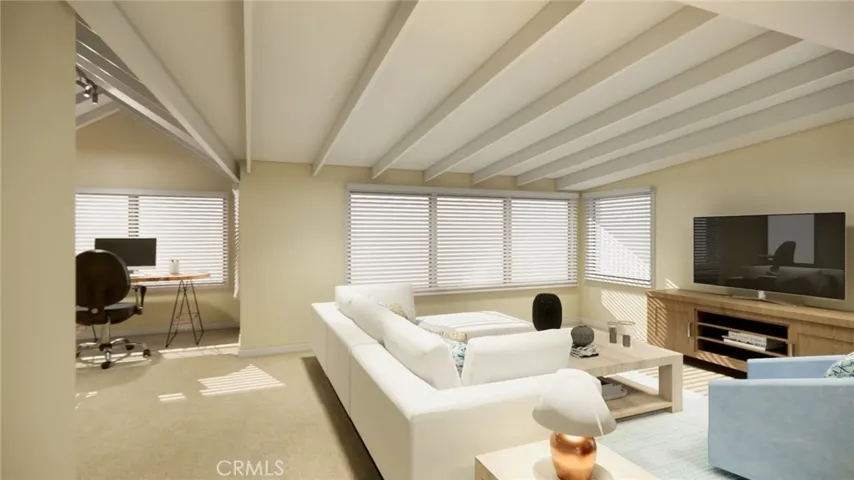 Upstairs Living - virtually staged