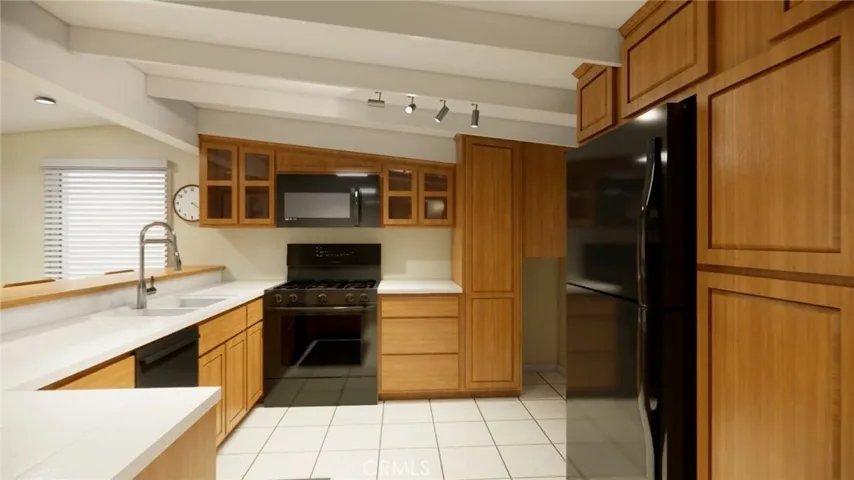 Upstairs Kitchen - Virtually Staged