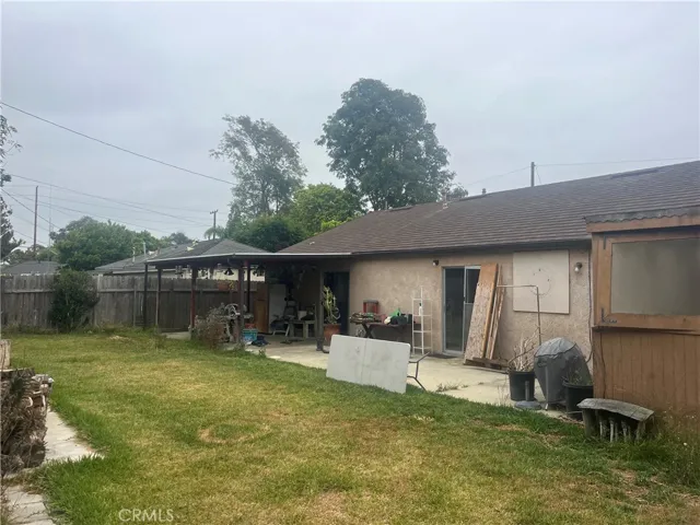 Large backyard