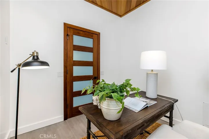 Downstairs office located off the laundry room with it's own separate entrance.