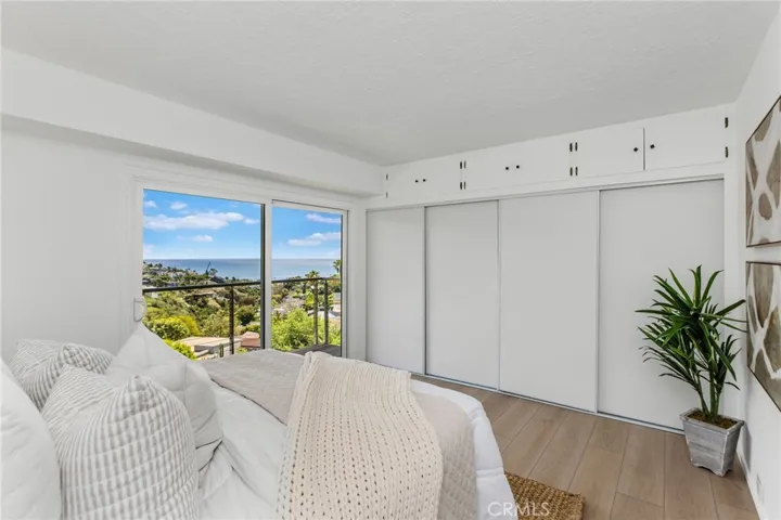 Second of three downstairs ocean view bedrooms