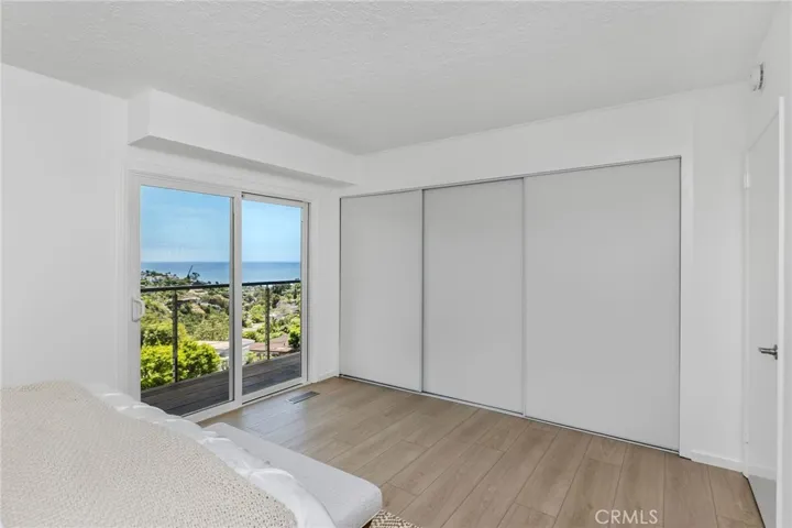 One of three downstairs ocean view bedrooms
