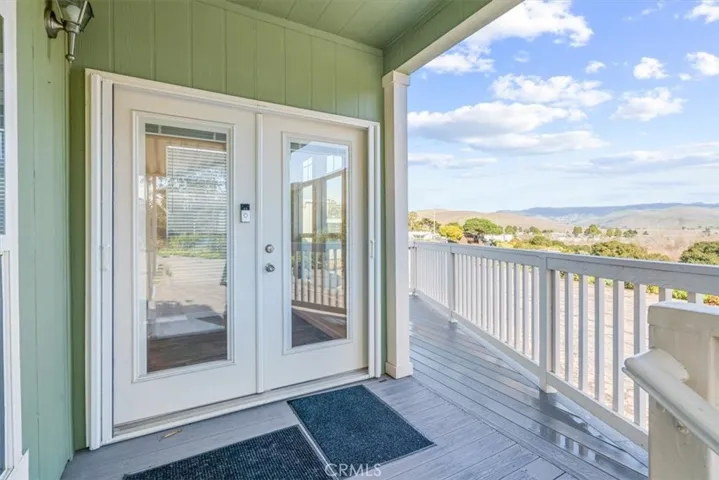 Double french doors with disappearing
