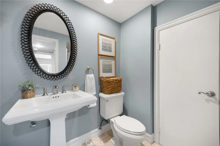 First level bathroom, with shower