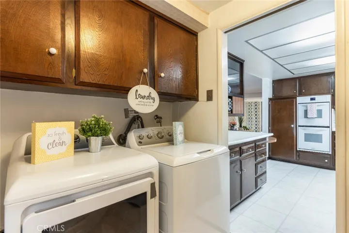 Separate laundry room inside