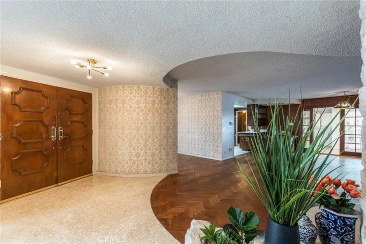 Terrazzo floors in the entry
