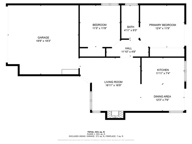 Floorplan, measurements for reference only and have not been verified by listing broker.
