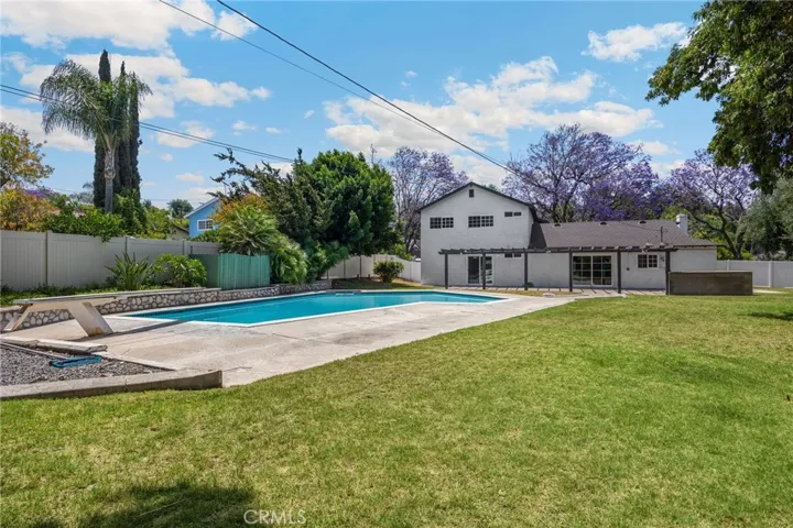 ample lawn area