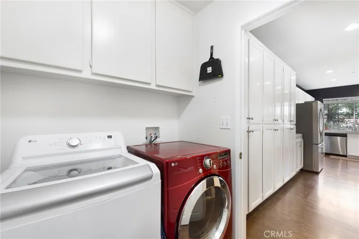 Laundry room includes the washer and dryer.