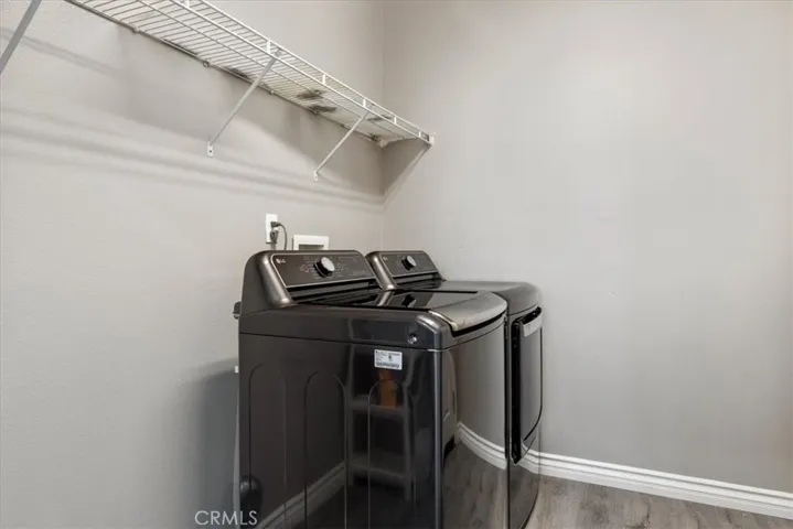 Generous sized laundry room that is conveniently in the kitchen with direct access to the garage.