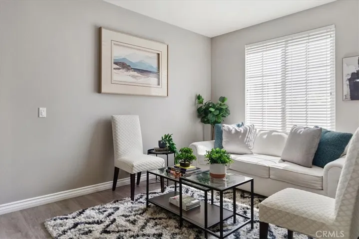 Welcoming loft area right at the entrance — a versatile space perfect for work, play, or relaxing as you step inside.