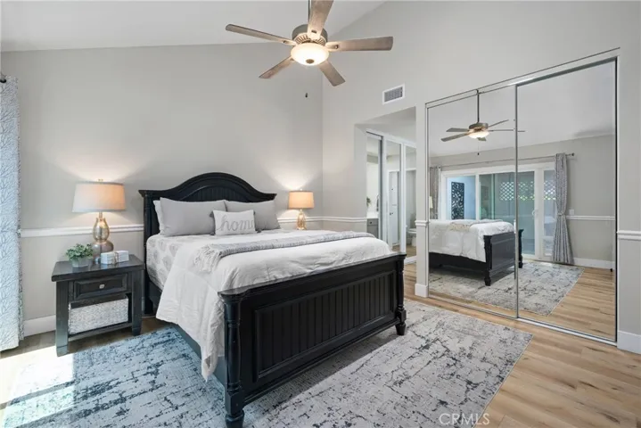 High ceilings and two closets!