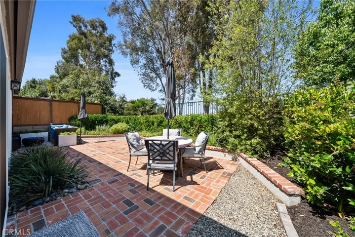 Private backyard.