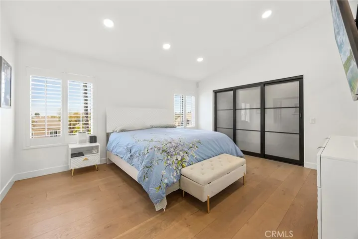 Master bedroom and walk in closet view