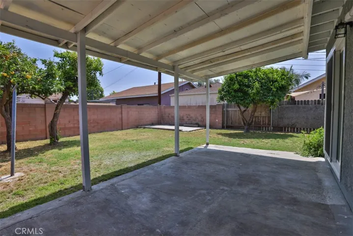 back yard & patio