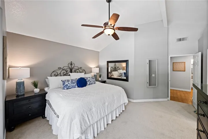 Spacious primary bedroom