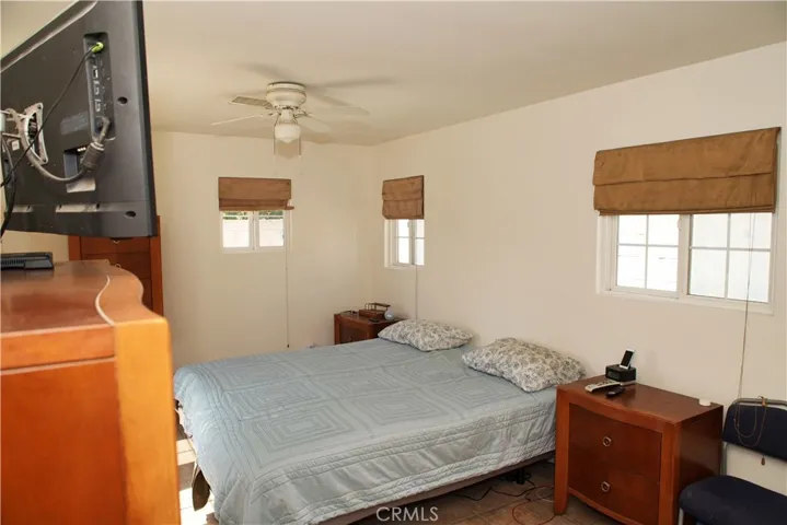 lots of room. The bed is a California King.
