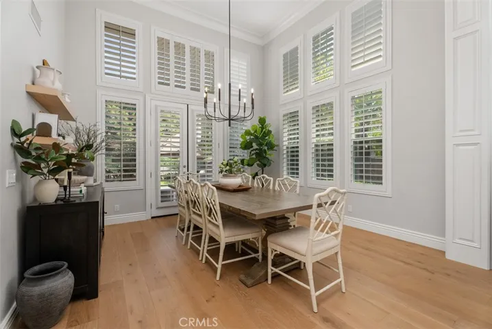 Formal dining room is right off kitchen