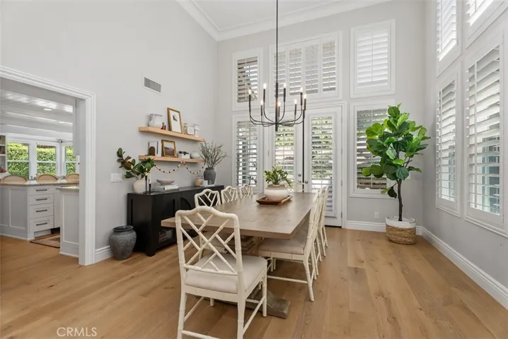 Formal dining looking into kitchen