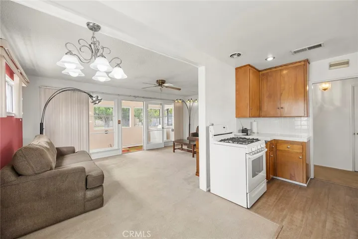 Kitchen and living room