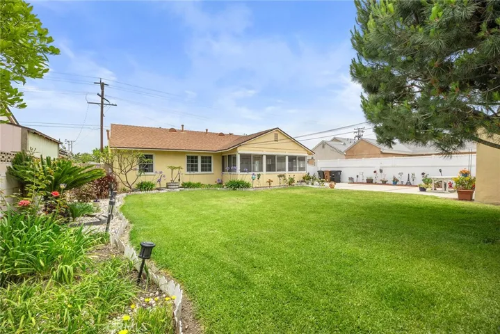 Expansive backyard